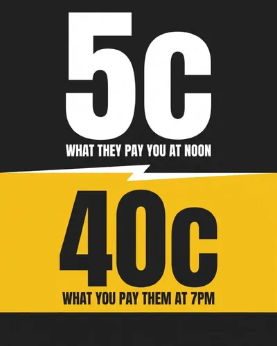 Wattle Power ad: what you pay at noon versus 7pm